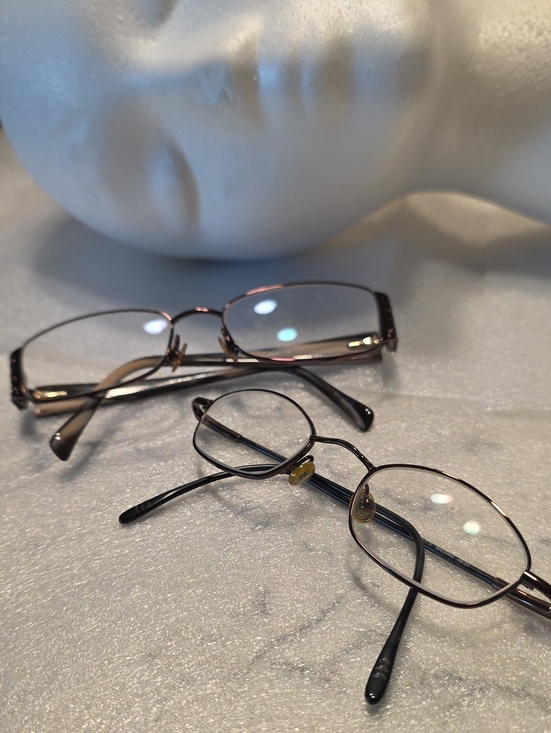 2 Perscription Glasses  Brown Frame with Black Temples main image 7